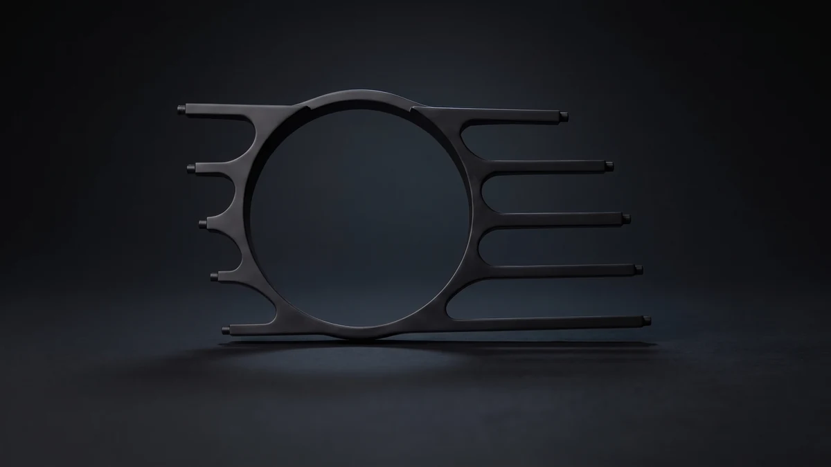 Pod de saída de ar com aro de 52 mm para VW Golf VII, vista frontal